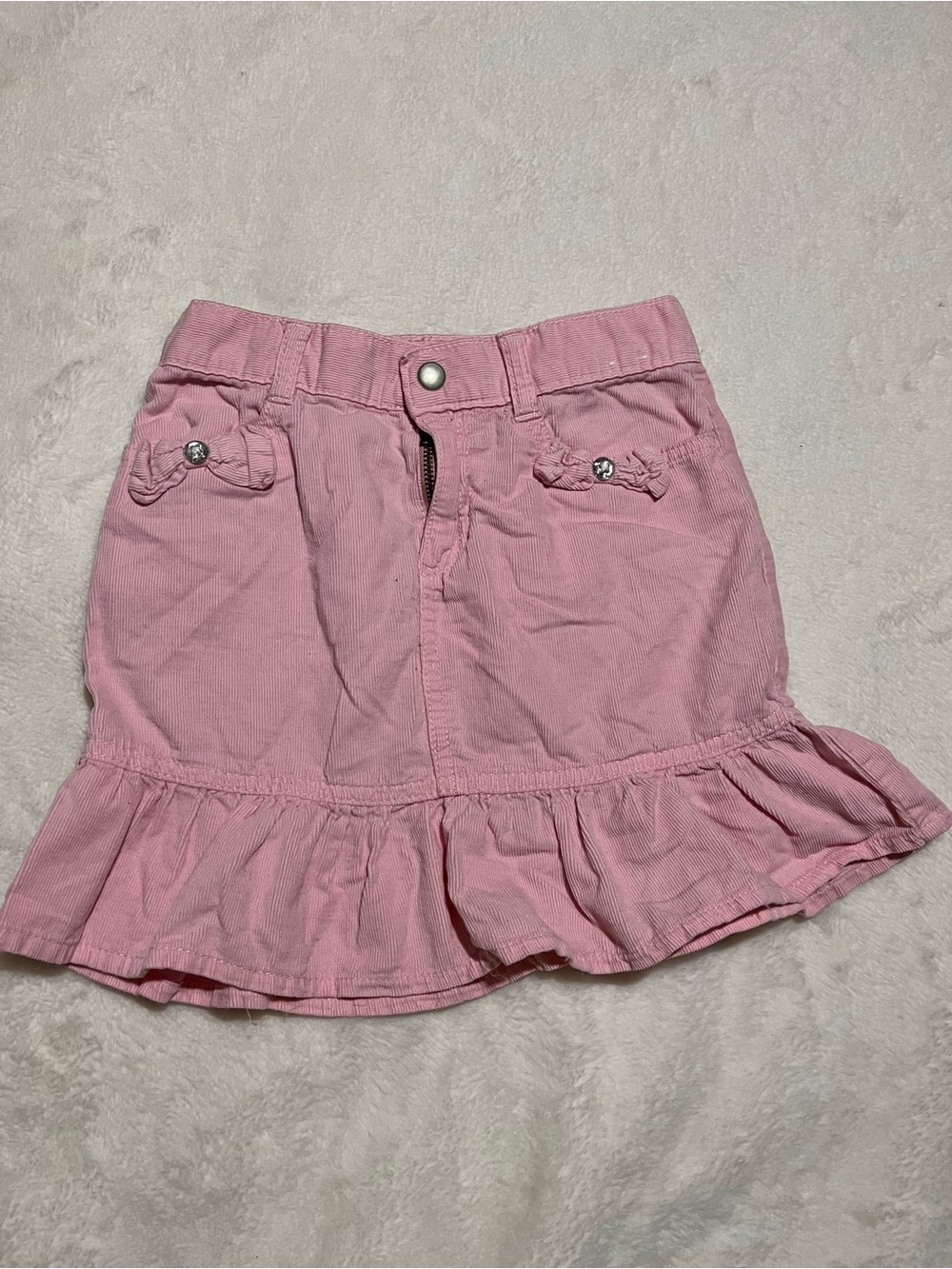 Gymboree Pink Ruffled Cotton Blend Skirt